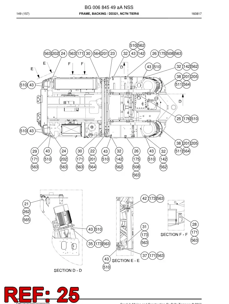 55172685a 551 726 85a Support - Sandvik Technical Drawing