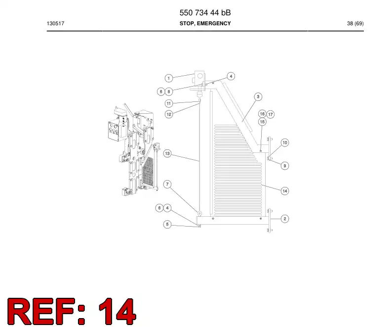 55172753 551 727 53 Plate - Sandvik Technical Drawing