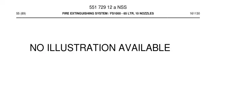 55172912a 551 729 12a Fire Extinguishing System - Sandvik Technical Drawing