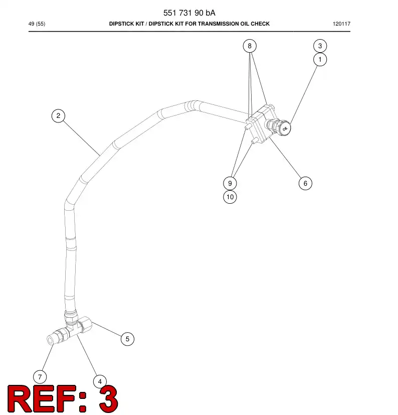 551 729 16a ADAPTER NUT - drawing