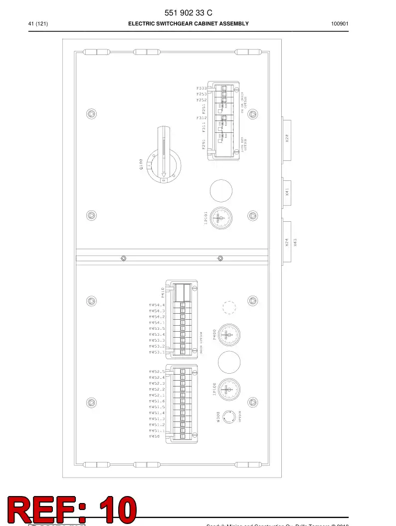 55172928 551 729 28 Wiring instruction - Sandvik Technical Drawing