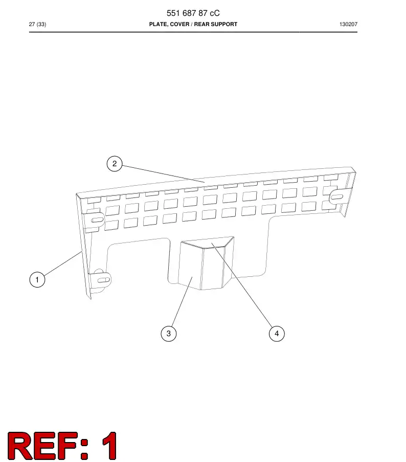 551 729 29c Plate - drawing