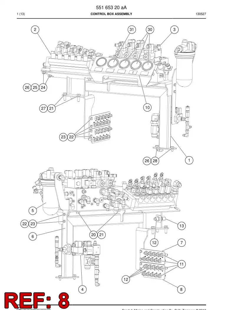 55173097a 551 730 97a Plate - Sandvik Technical Drawing