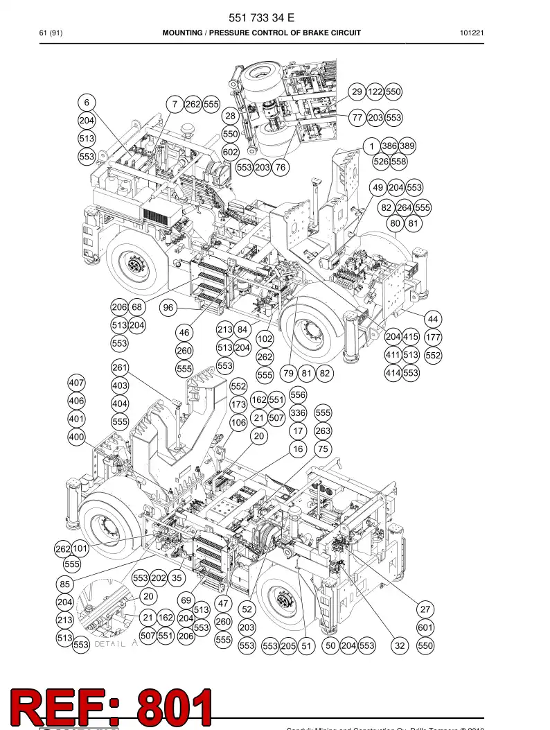 55173335c 551 733 35c HOSING - Sandvik Technical Drawing