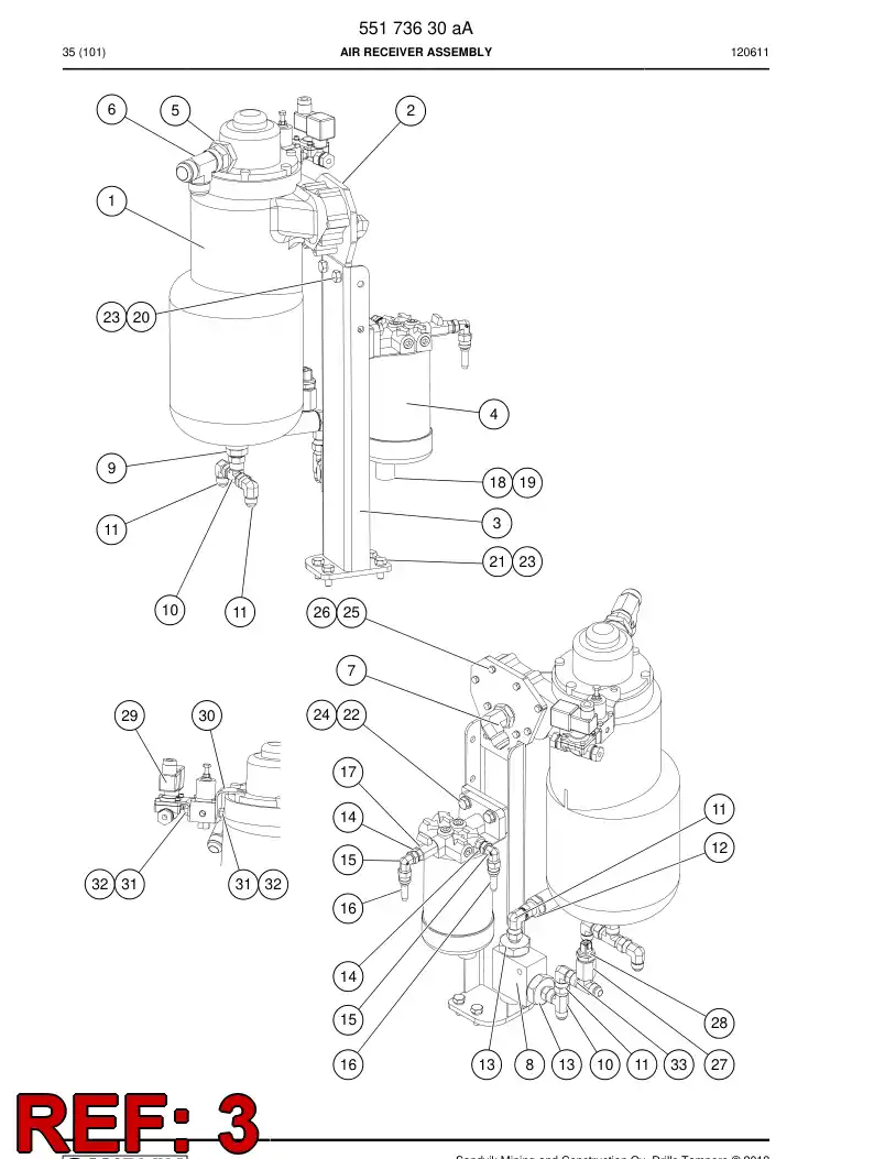 55173442a 551 734 42a Bracket, Mounting - Sandvik Technical Drawing