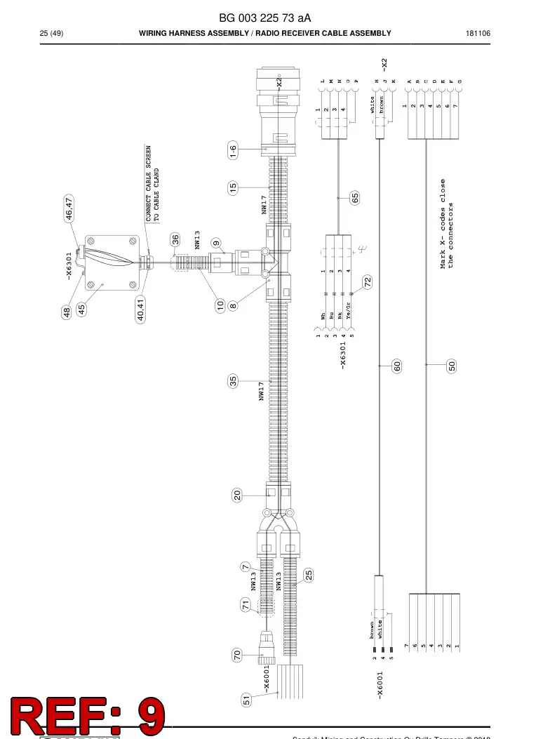 55173487 551 734 87 Reducer - Sandvik Technical Drawing
