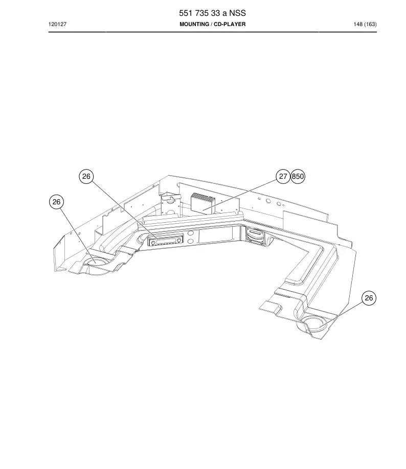 55173533a 551 735 33a MOUNTING - Sandvik Technical Drawing
