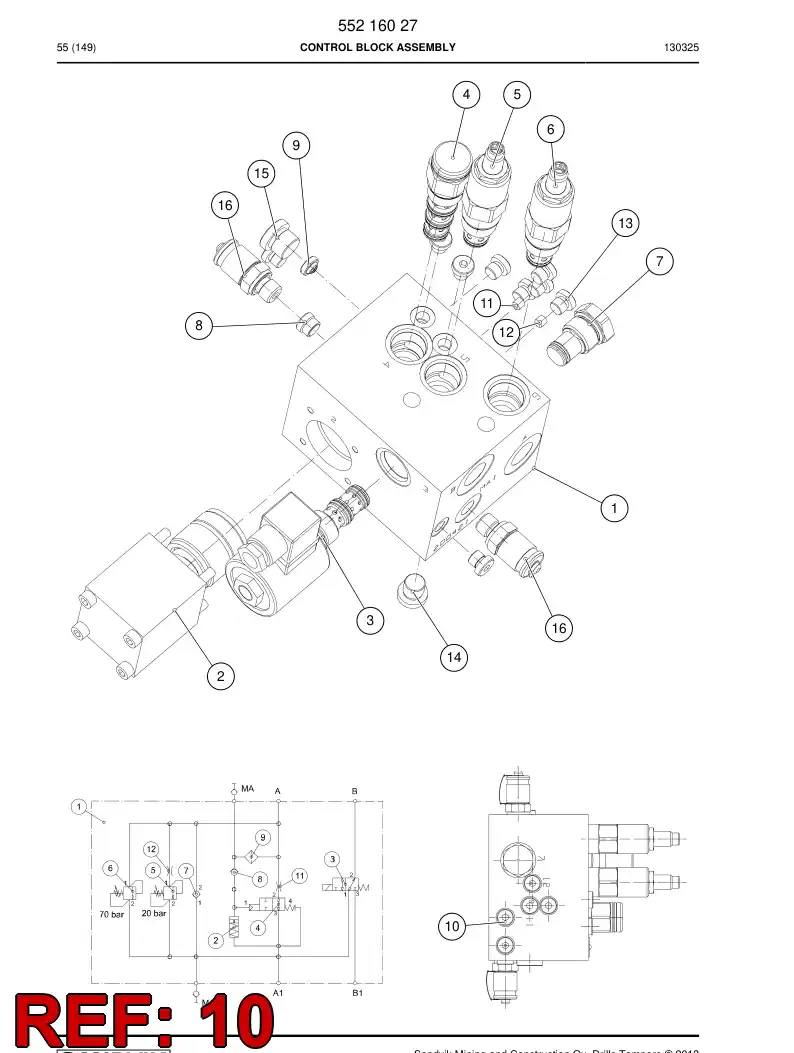 55173624 551 736 24 ORIFICIO - Sandvik Technical Drawing