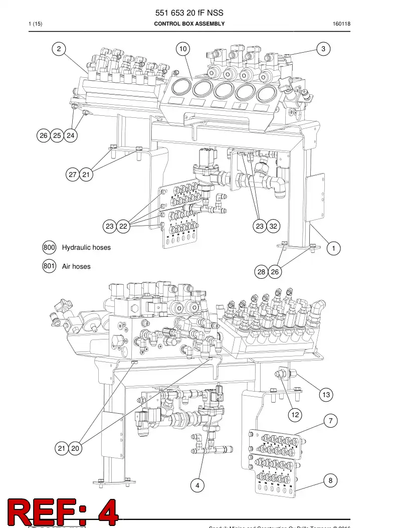 55173637c 551 736 37c System, Air Flushing - Sandvik Technical Drawing