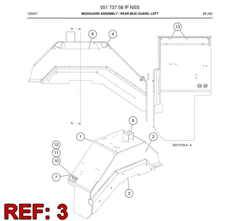 55173763a 551 737 63a Plate - Sandvik Technical Drawing