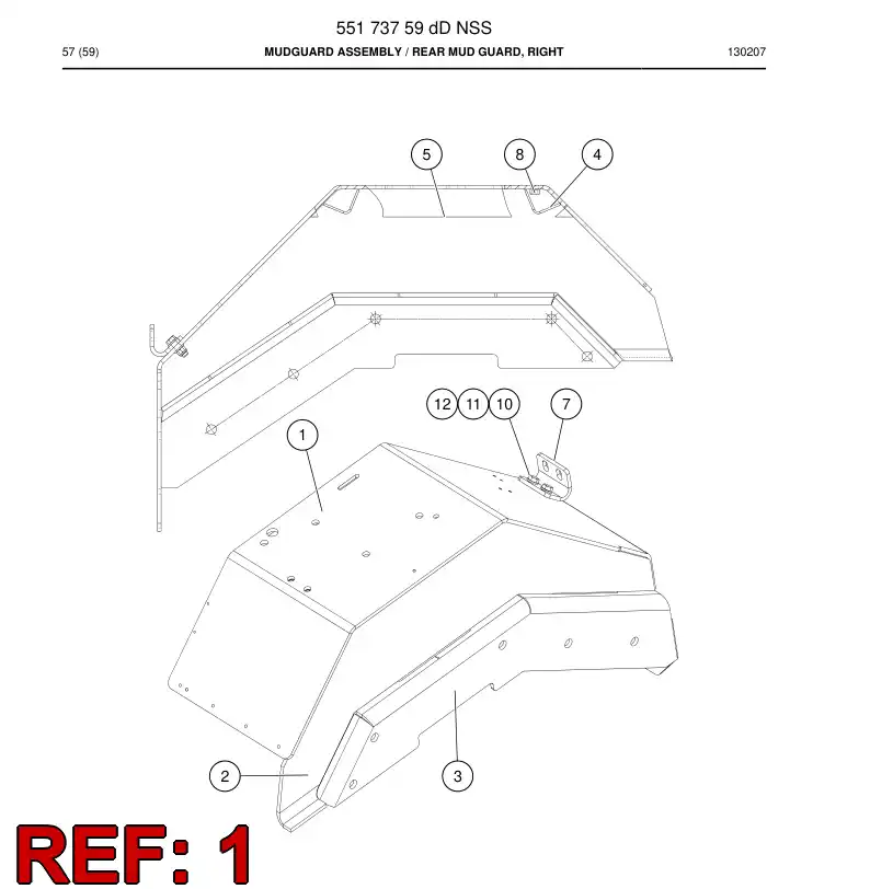 55173768d 551 737 68d Plate - Sandvik Technical Drawing