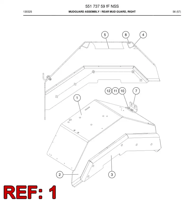 55173768f 551 737 68f Plate - Sandvik Technical Drawing