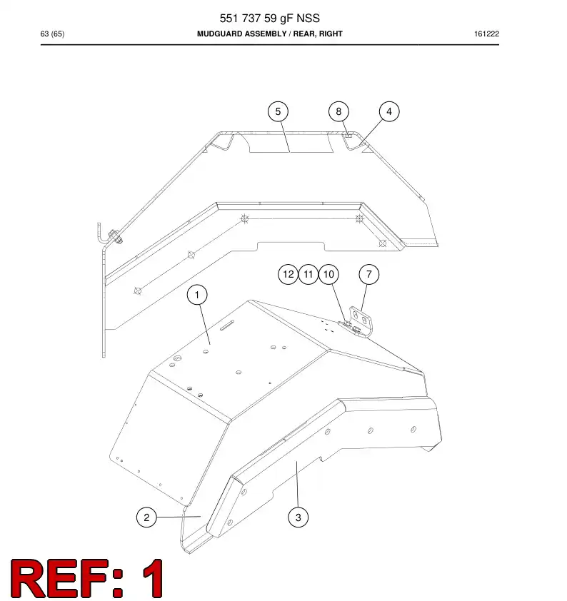 55173768g 551 737 68g Plate - Sandvik Technical Drawing
