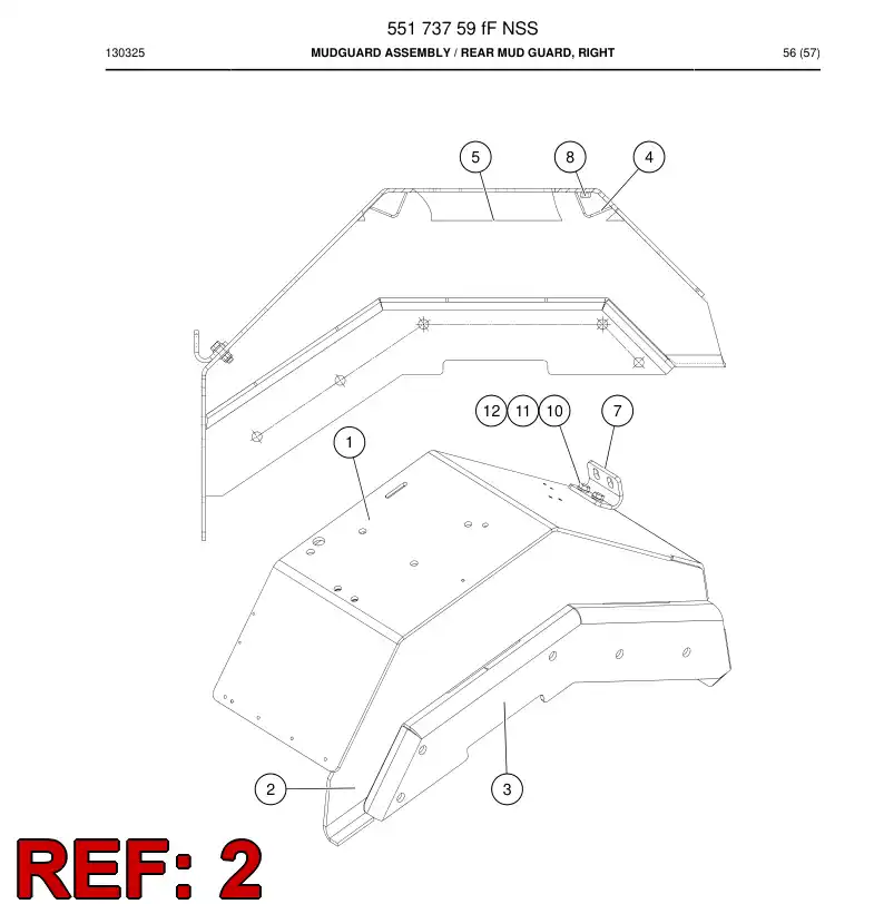 55173770a 551 737 70a Plate - Sandvik Technical Drawing