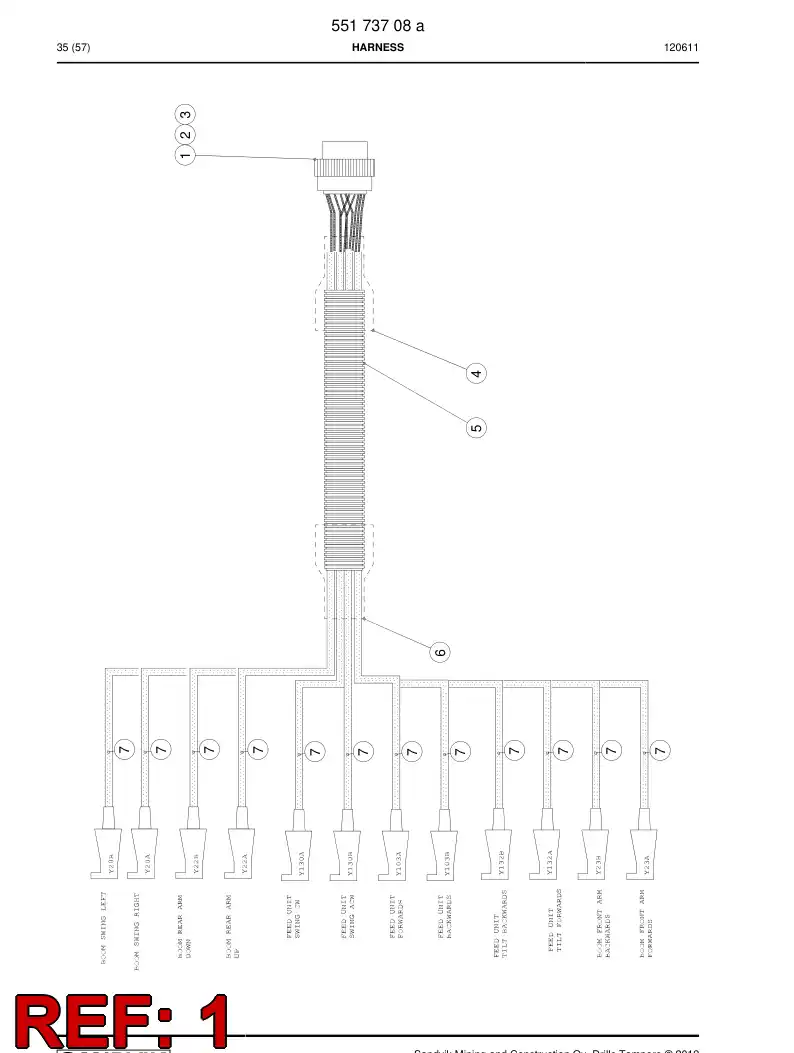 55173883 551 738 83 Connector - Sandvik Technical Drawing
