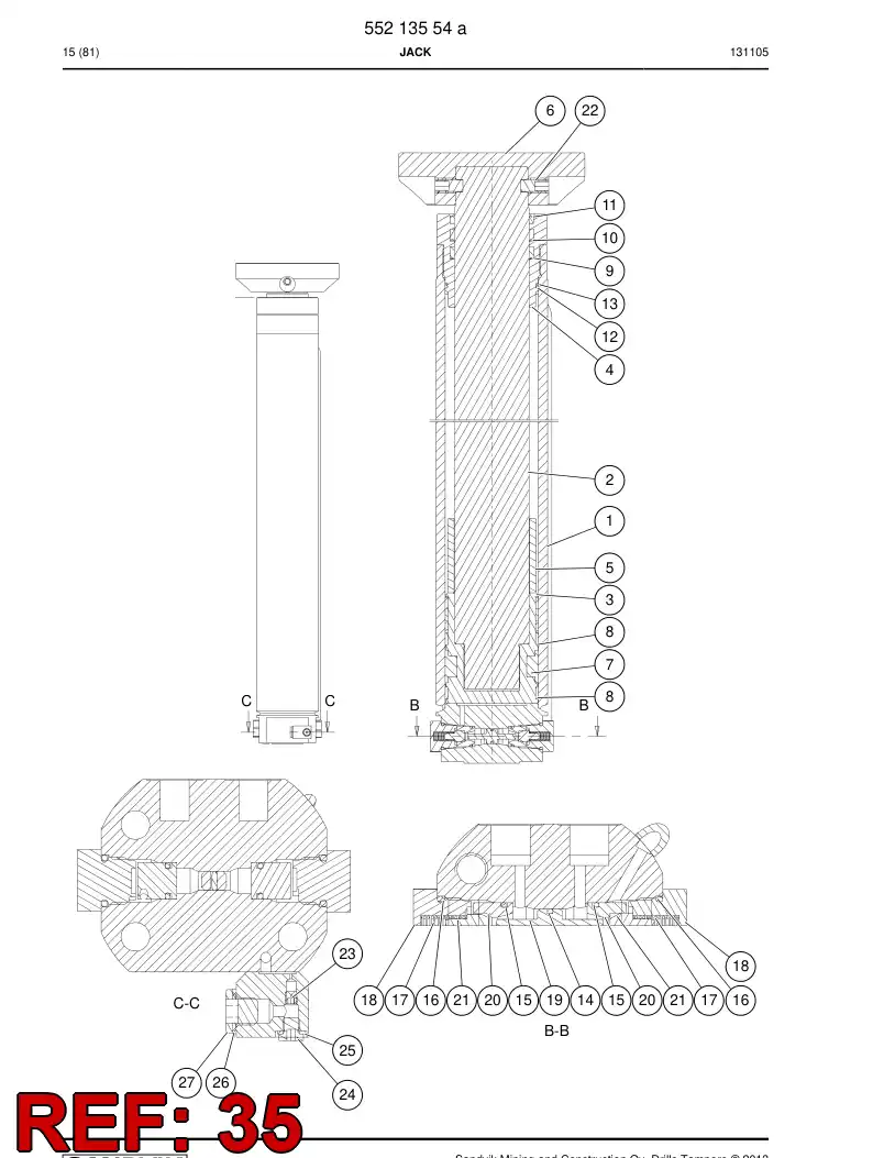 55174287 551 742 87 Usit-seal - Sandvik Technical Drawing