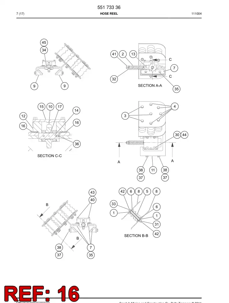 55174354 551 743 54 Shim - Sandvik Technical Drawing