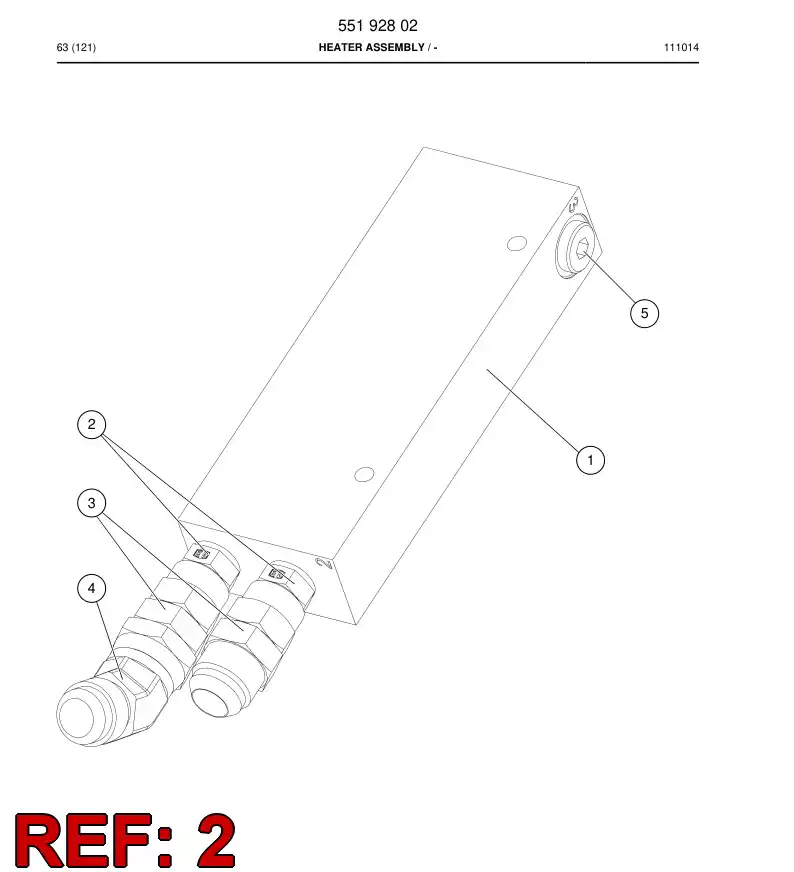 55174406 551 744 06 Swivel nut male adapter - Sandvik Technical Drawing