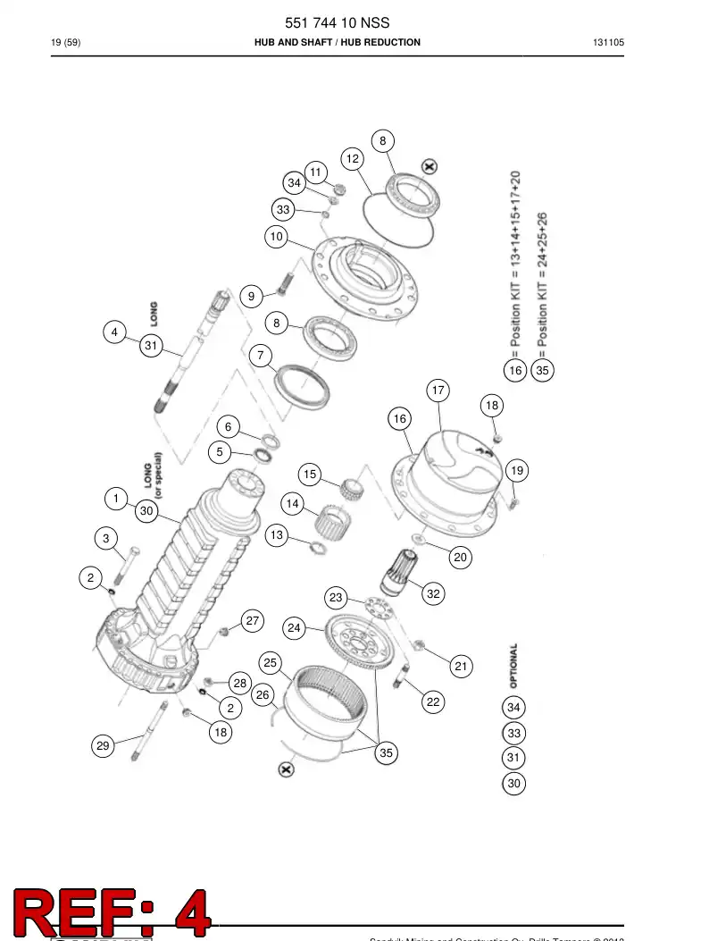 551 744 12 Shaft - drawing