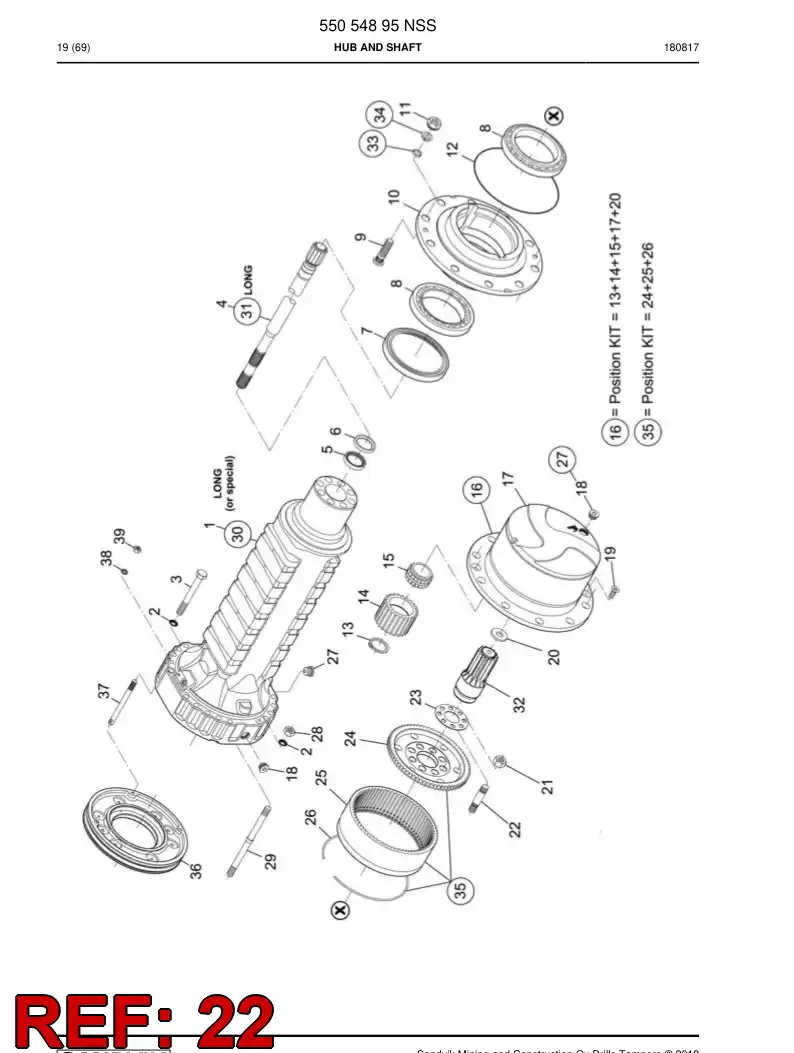 55174418 551 744 18 INSERTO - Sandvik Technical Drawing