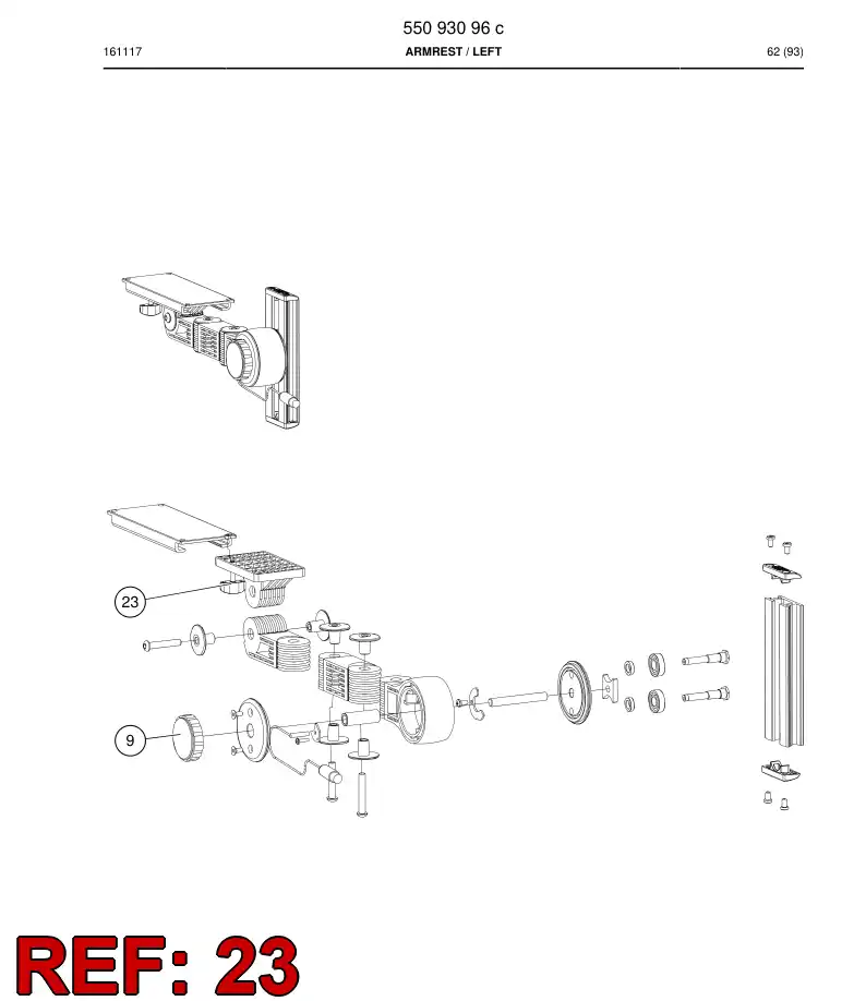 55174466 551 744 66 Screw, Adjusting - Sandvik Technical Drawing