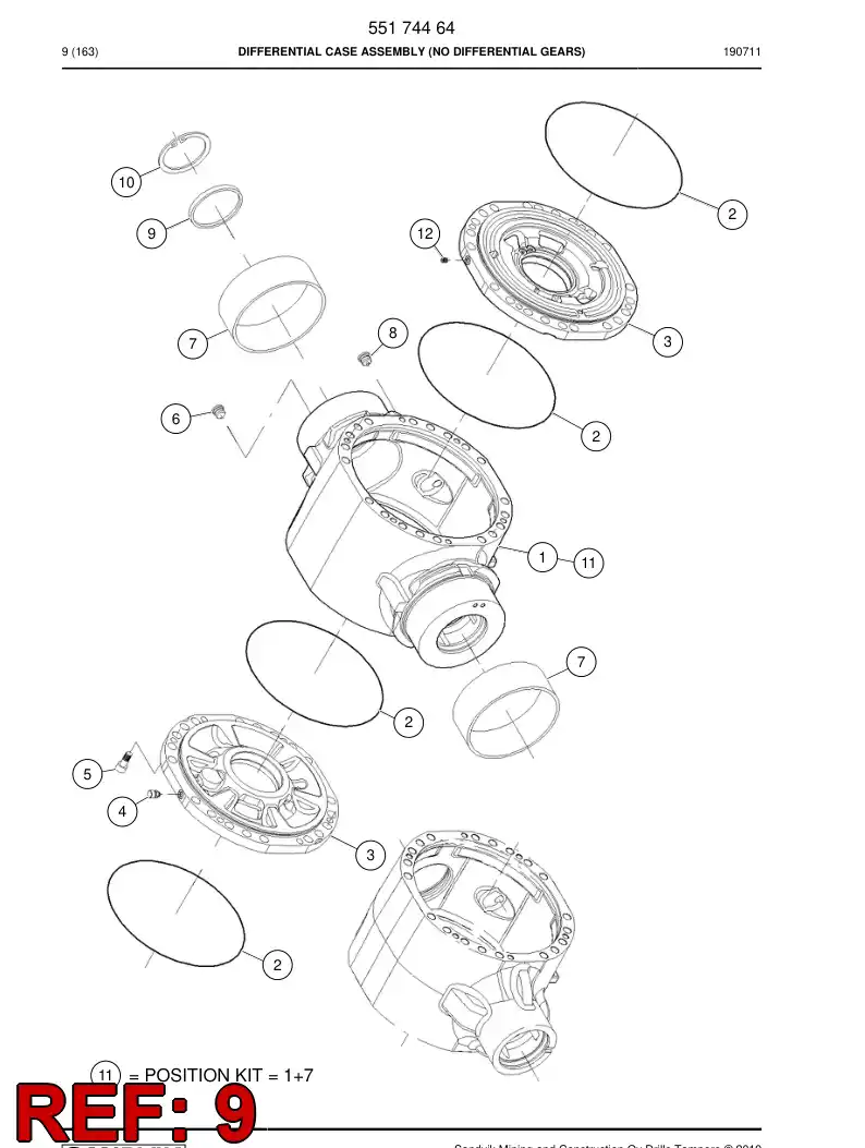 55174473 551 744 73 Plug - Sandvik Technical Drawing