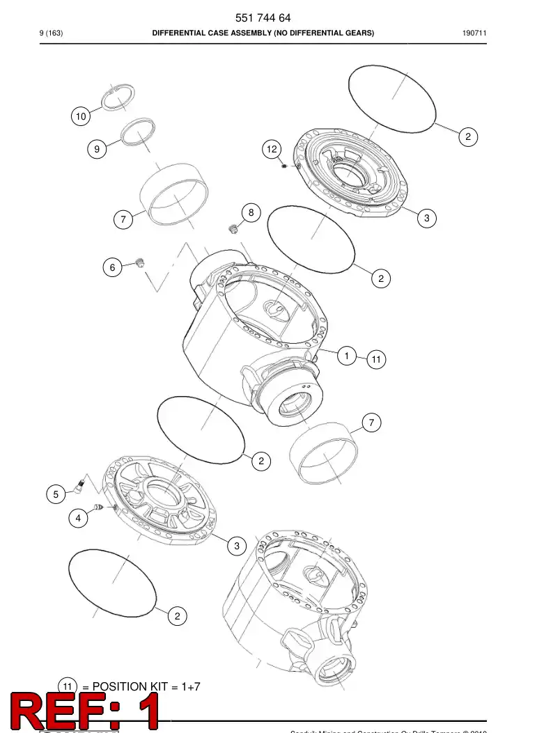 55174475 551 744 75 Housing - Sandvik Technical Drawing