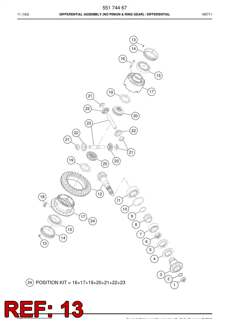 55174491 551 744 91 Bolt - Sandvik Technical Drawing