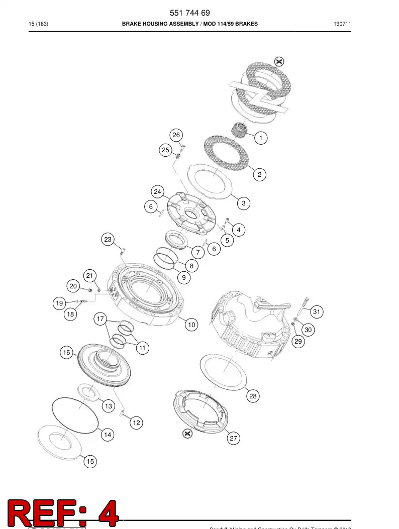 55174549 551 745 49 Screw, Adjusting - Sandvik Technical Drawing
