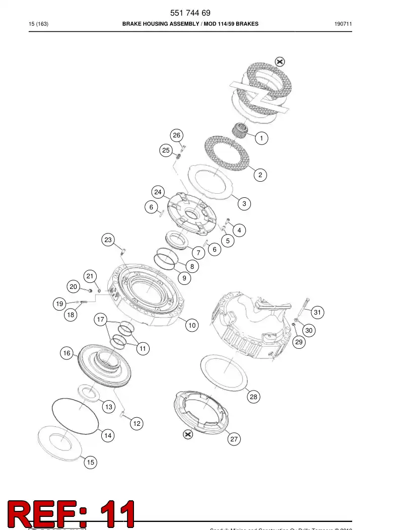 55174557 551 745 57 O-Ring - Sandvik Technical Drawing