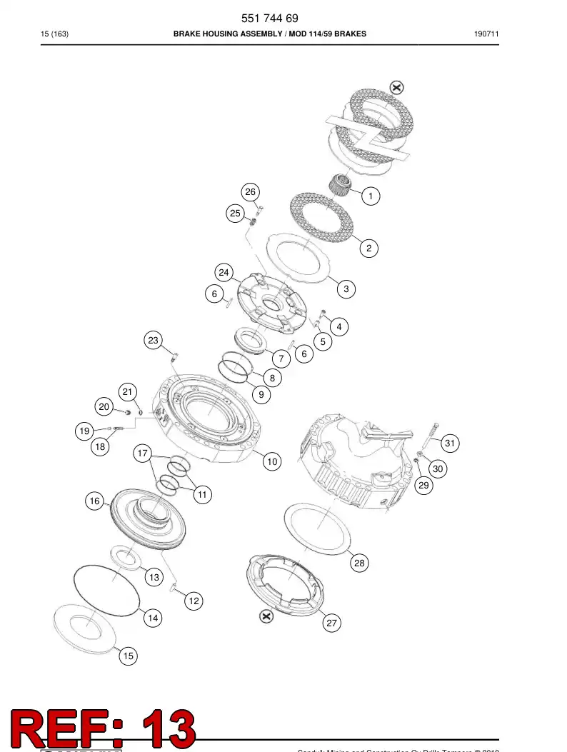 55174559 551 745 59 Ring - Sandvik Technical Drawing
