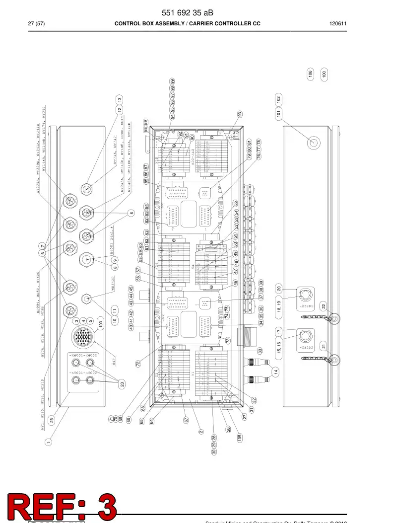 55174600 551 746 00 Connector - Sandvik Technical Drawing