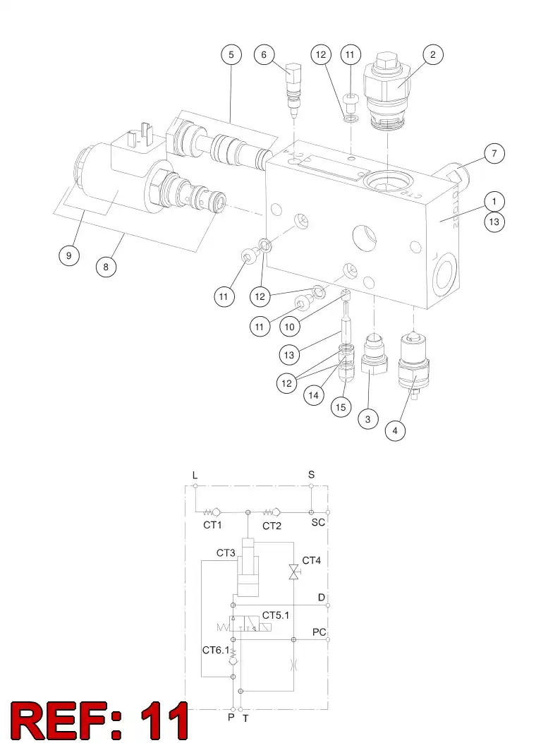 55174647 551 746 47 SCREW - Sandvik Technical Drawing