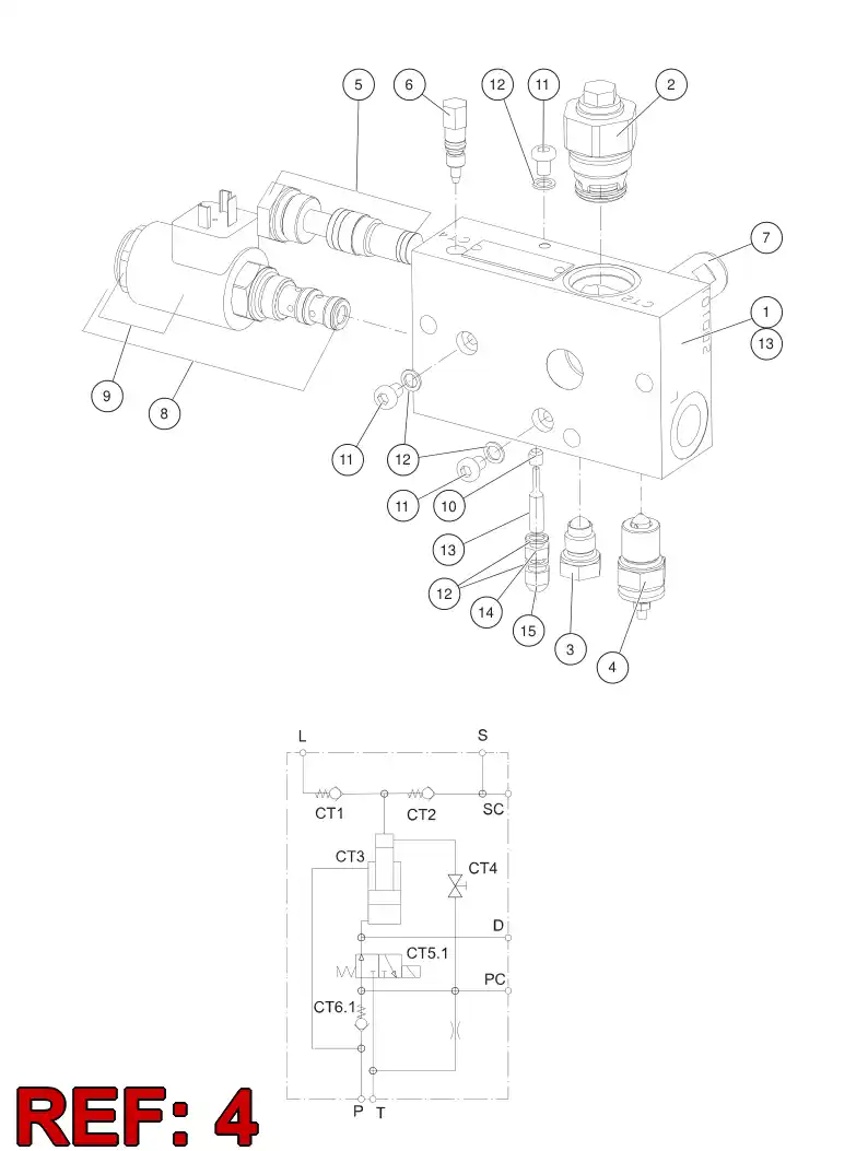 55174667 551 746 67 Indicator - Sandvik Technical Drawing