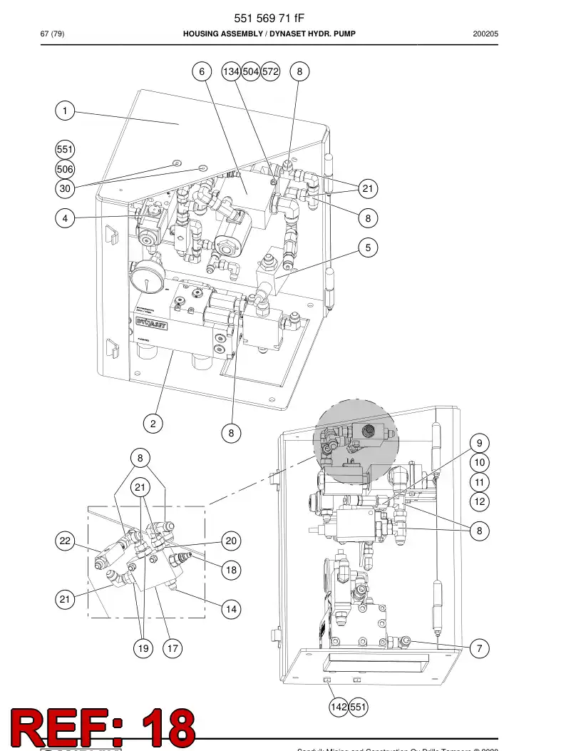 55174676 551 746 76 Cartridge - Sandvik Technical Drawing