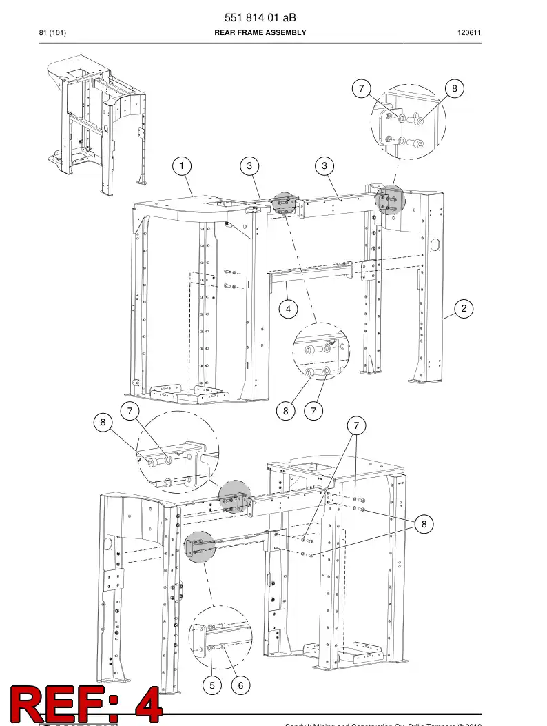 55174814 551 748 14 Support - Sandvik Technical Drawing