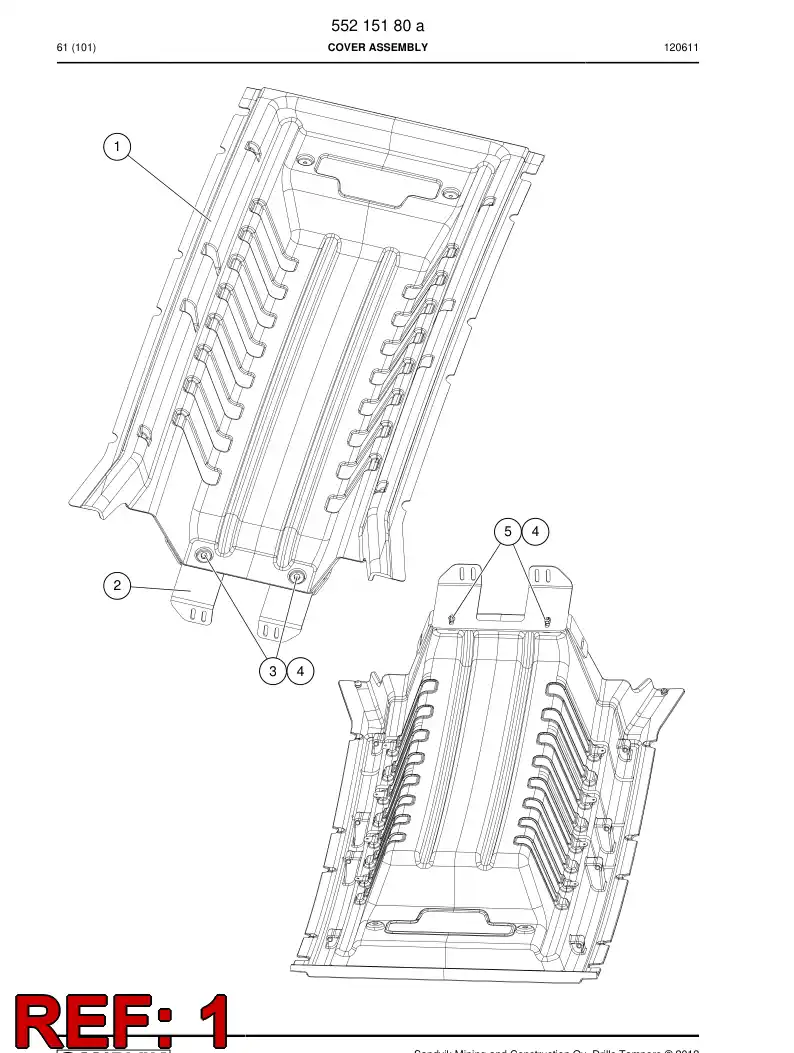 55175460 551 754 60 Cover, Intermediate - Sandvik Technical Drawing