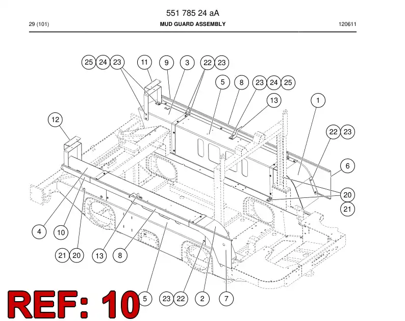 55175496 551 754 96 Plate, Cover - Sandvik Technical Drawing