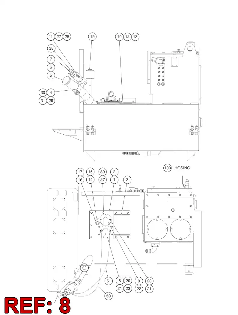 55175515 551 755 15 SENSOR MOUNTING - Sandvik Technical Drawing