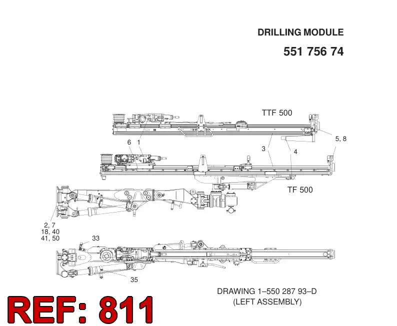 55175581 551 755 81 HOSING - Sandvik Technical Drawing