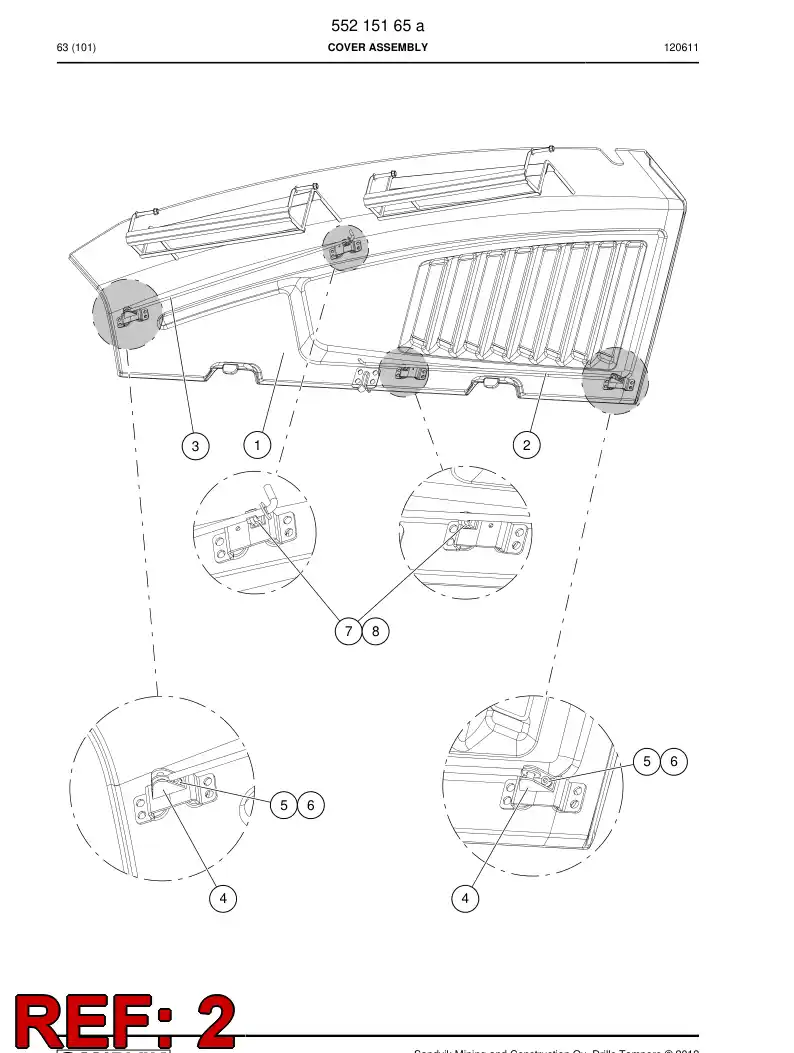 55175595 551 755 95 Hook - Sandvik Technical Drawing