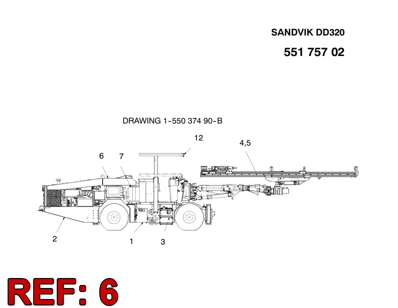 55175697 551 756 97 FINISHING MODULE - Sandvik Technical Drawing