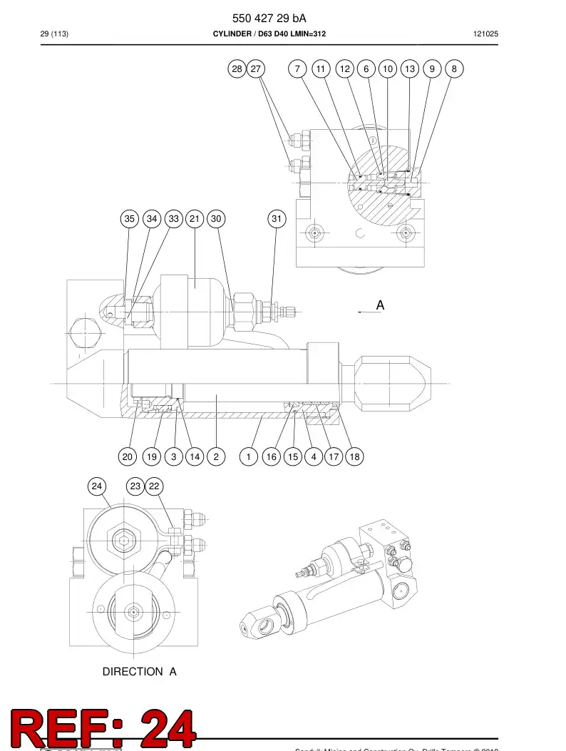 55175876 551 758 76 Rubber sheet - Sandvik Technical Drawing