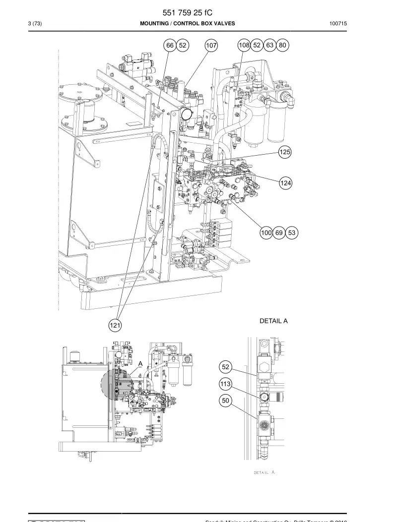 55175925f 551 759 25f Mounting - Sandvik Technical Drawing