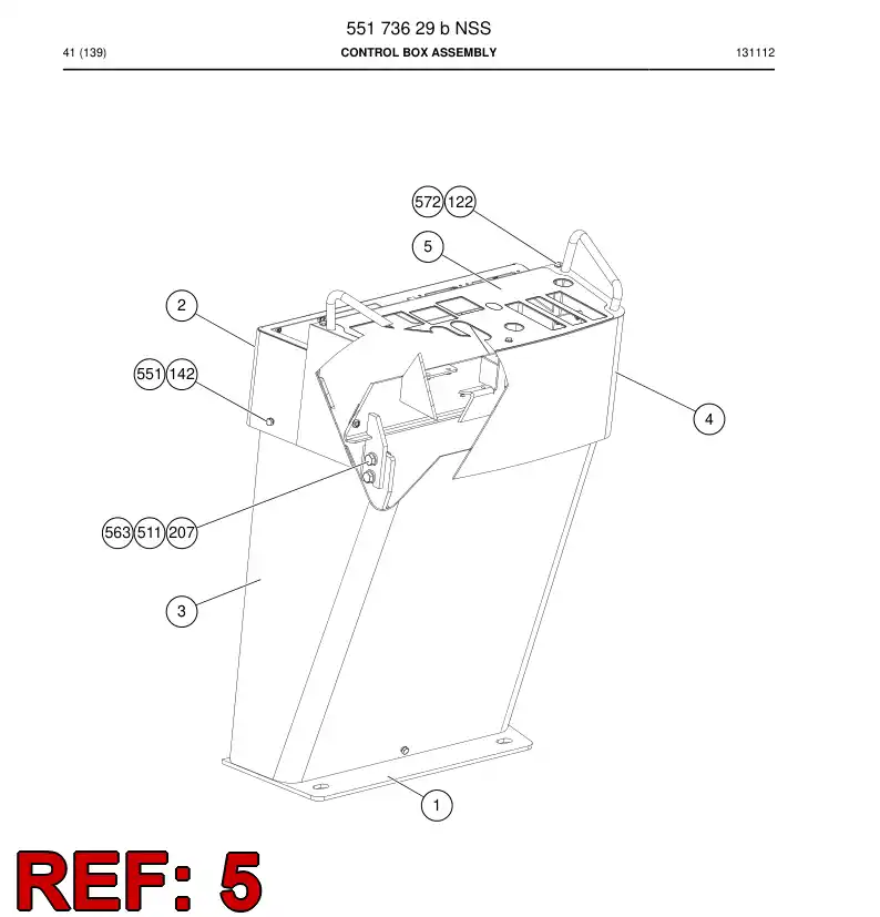55175950b 551 759 50b Decal - Sandvik Technical Drawing