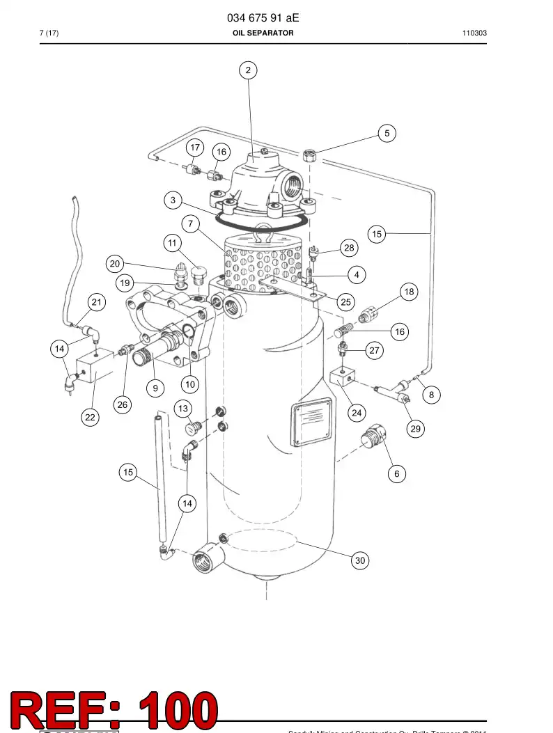 55176027 551 760 27 Sign - Sandvik Technical Drawing