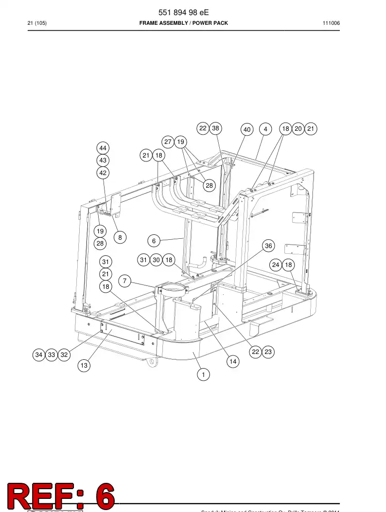 55176370a 551 763 70a Bracket - Sandvik Technical Drawing