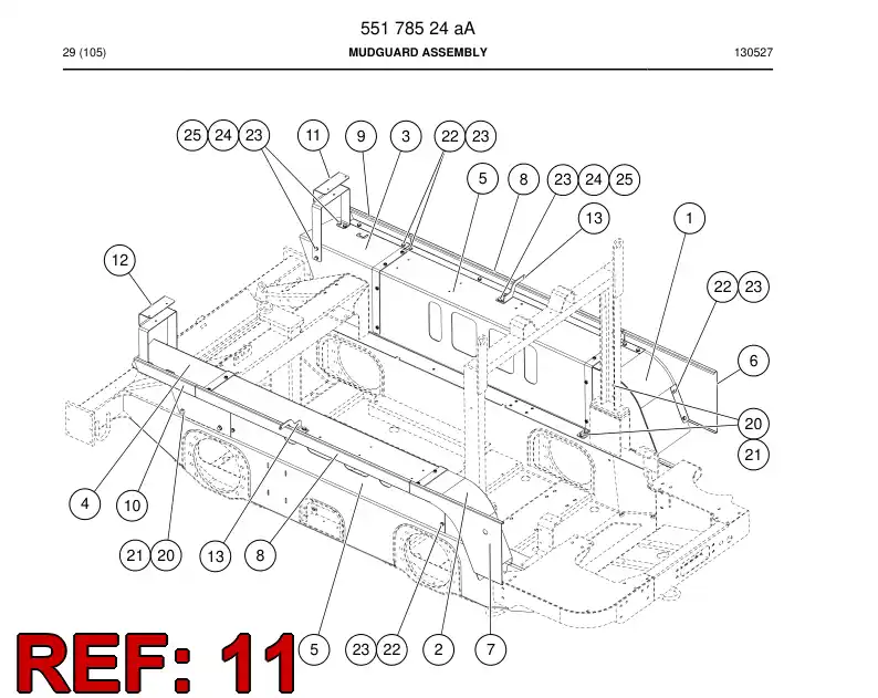 55176376b 551 763 76b Plate, Mounting - Sandvik Technical Drawing