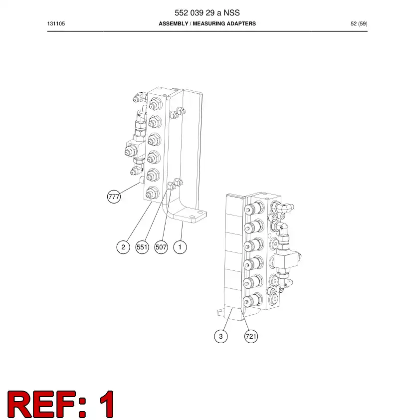 55176514 551 765 14 Bracket - Sandvik Technical Drawing