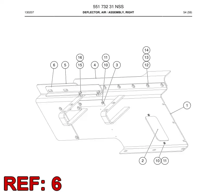 55176575a 551 765 75a Support - Sandvik Technical Drawing